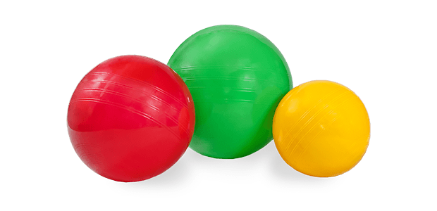 Piłka rehabilitacyjna średnica 45 cm – żółta